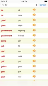 English Danish Dictionary Offline Free screenshot 0