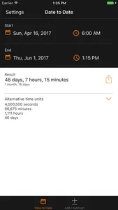 Time & Date Calculator screenshot 2