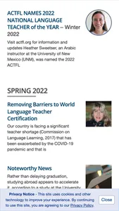 The Language Educator Magazine screenshot 1