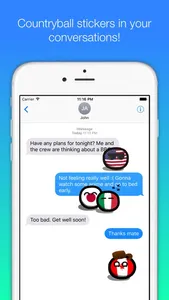 Countryball stickers for iMessage screenshot 0