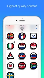 Countryball stickers for iMessage screenshot 1