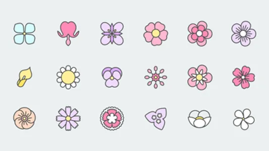 Xinh Flowers Pastel screenshot 1