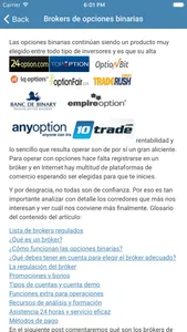Operaciones Binarias - Invertir en Opciones screenshot 0