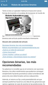 Operaciones Binarias - Invertir en Opciones screenshot 3
