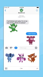 Bearfuls Sticker Pack screenshot 2