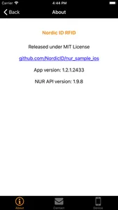 Nordic ID RFID screenshot 1