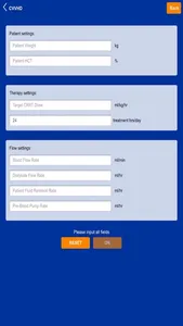 CRRT Dose Calculator screenshot 1