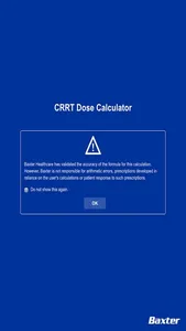 CRRT Dose Calculator screenshot 4