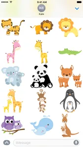 Cute Animal Friends Stickers screenshot 1