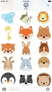 Cute Animal Friends Stickers screenshot 4