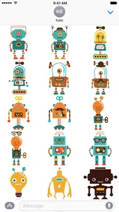 Robot Stickers - Beep Boop screenshot 0