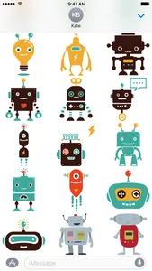 Robot Stickers - Beep Boop screenshot 1