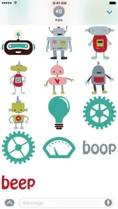 Robot Stickers - Beep Boop screenshot 2