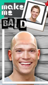 Bald Head Virtual Barber Shop Funny Picture Frames screenshot 0