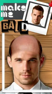 Bald Head Virtual Barber Shop Funny Picture Frames screenshot 2