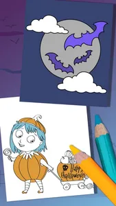 Halloween coloring pages – Paint monsters & zombie screenshot 0