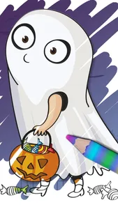 Halloween coloring pages – Paint monsters & zombie screenshot 2