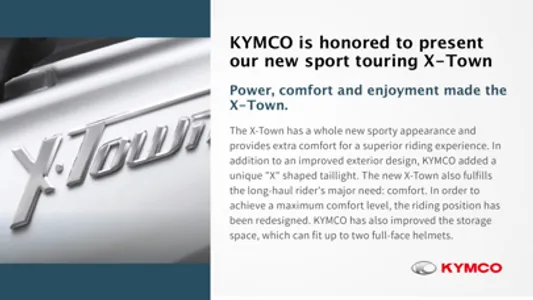 KYMCO X-town screenshot 2