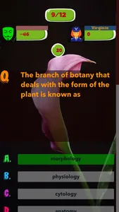 Botany test Quiz screenshot 1