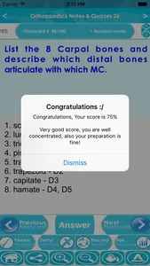 Orthopaedics Exam Review : Q&A screenshot 4