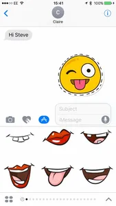 Smiler Stickers for iMessage screenshot 2