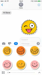 Smiler Stickers for iMessage screenshot 3