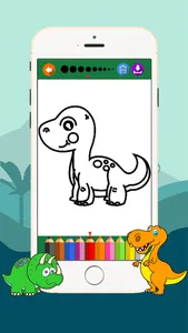 coloring dinosaurs cute and easy drawings screenshot 2