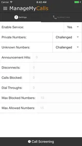 ManageMyCalls screenshot 2