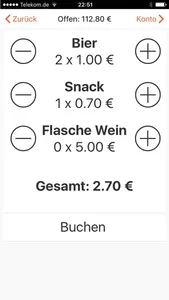 Getränkeliste screenshot 2