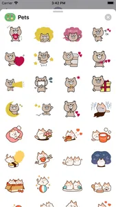 Cute Pets Stickers Cat and Dog screenshot 2