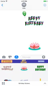 Birthday Stickers - Messages screenshot 0