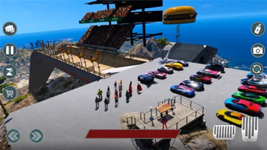 Superhero Car: Mega Ramp Games screenshot 2