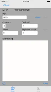 TCP ModBus screenshot 1