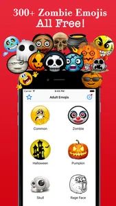 Zombie Emoji Horrible Troll Faces Spooky Emoticons screenshot 0