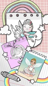 Ballerina Coloring Book Games screenshot 0