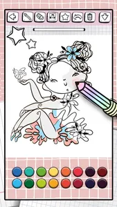 Ballerina Coloring Book Games screenshot 4