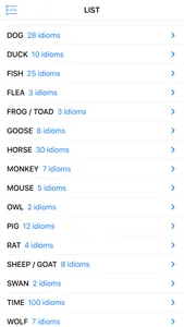 Time & Animal idioms screenshot 0