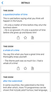 Time & Animal idioms screenshot 2