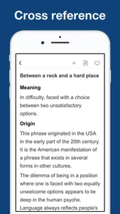 Dictionary of Phrase Origins screenshot 3