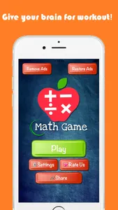 Math Game | brain trainer screenshot 0