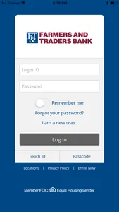 Farmers & Traders Bank Mobile screenshot 0