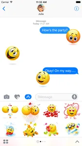 Emoji Stickers Pack for iMessage screenshot 0