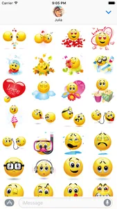 Emoji Stickers Pack for iMessage screenshot 1