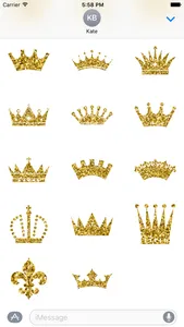 Golden Crown Stickers screenshot 1