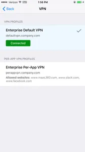 MaaS360 VPN screenshot 1