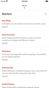 Red Hawk Grille screenshot 2