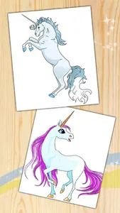 Unicorn & pegasus coloring pages Fantastic animals screenshot 2