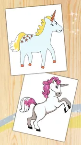 Unicorn & pegasus coloring pages Fantastic animals screenshot 4