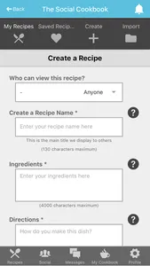 Social Cookbook - Recipe Sharing screenshot 2