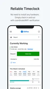 Shiftee - Schedule & Timeclock screenshot 2